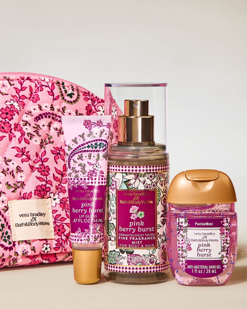 Vera Bradley Pink Paisley Gift Set - Image 2