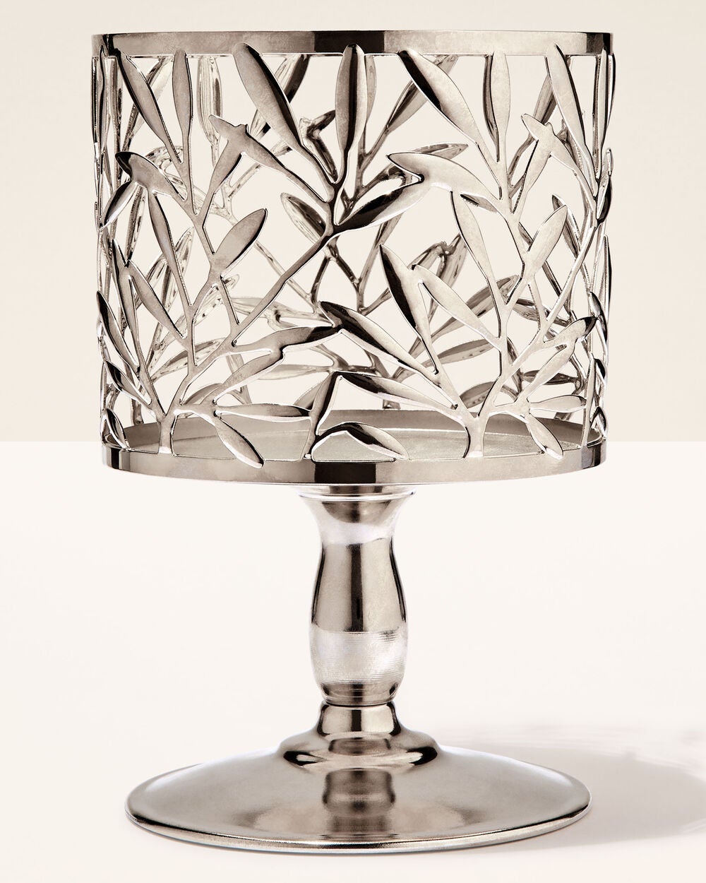 Vine Leaf Pedestal 3-Wick Candle Holder