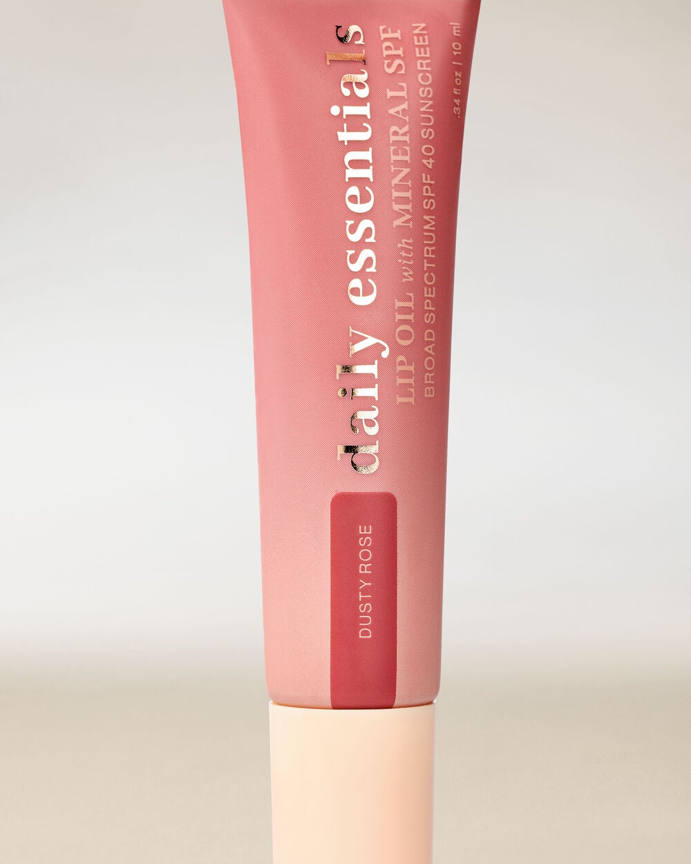 Dusty Pink Lip Oil with Mineral SPF 40 - Image 2