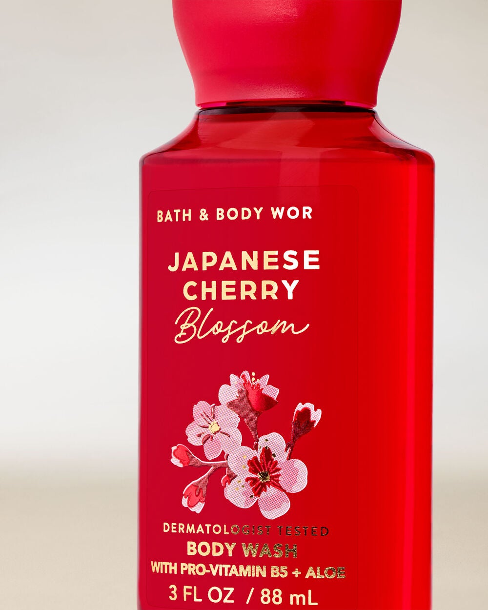 Japanese Cherry Blossom Travel Size Body Wash - Image 2