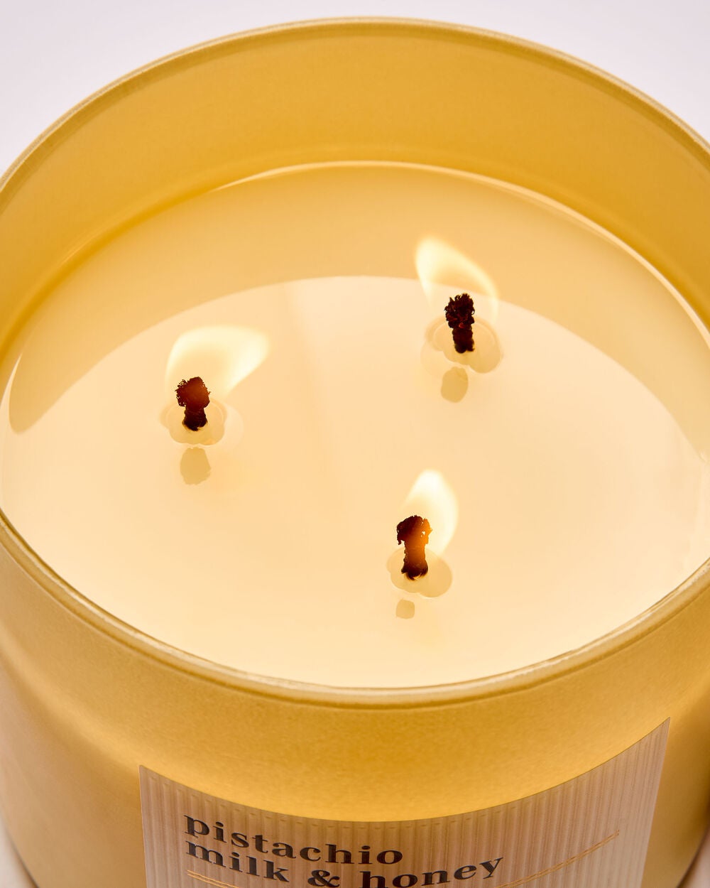 Pistachio Milk & Honey 3-Wick Candle - Image 5
