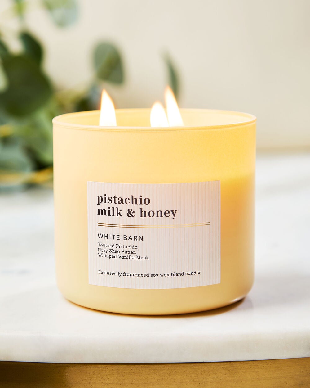 Pistachio Milk & Honey 3-Wick Candle - Image 6