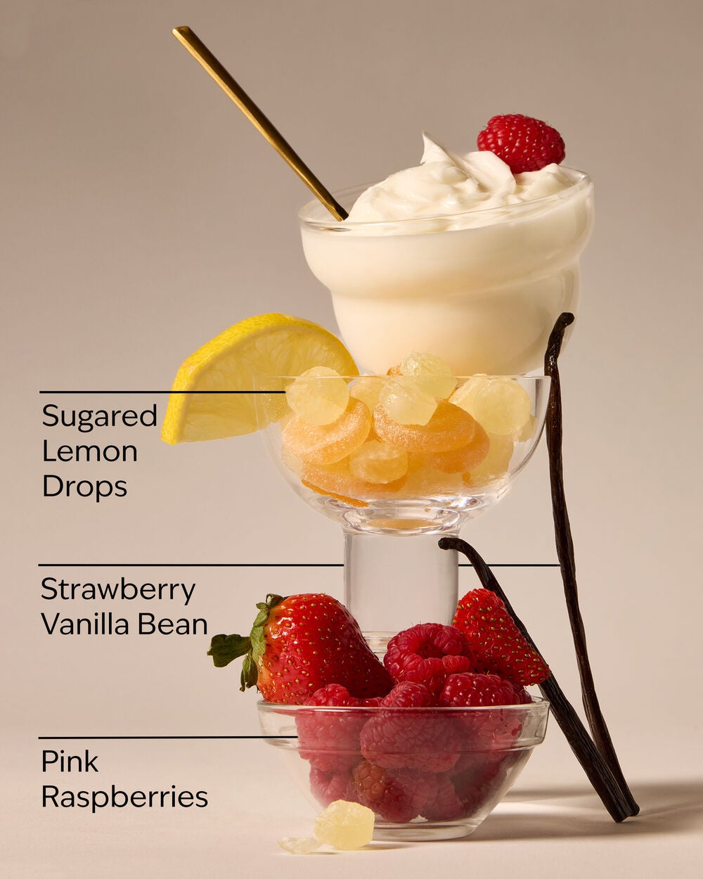 Raspberries & Whipped Vanilla 3-Wick Candle - Image 3