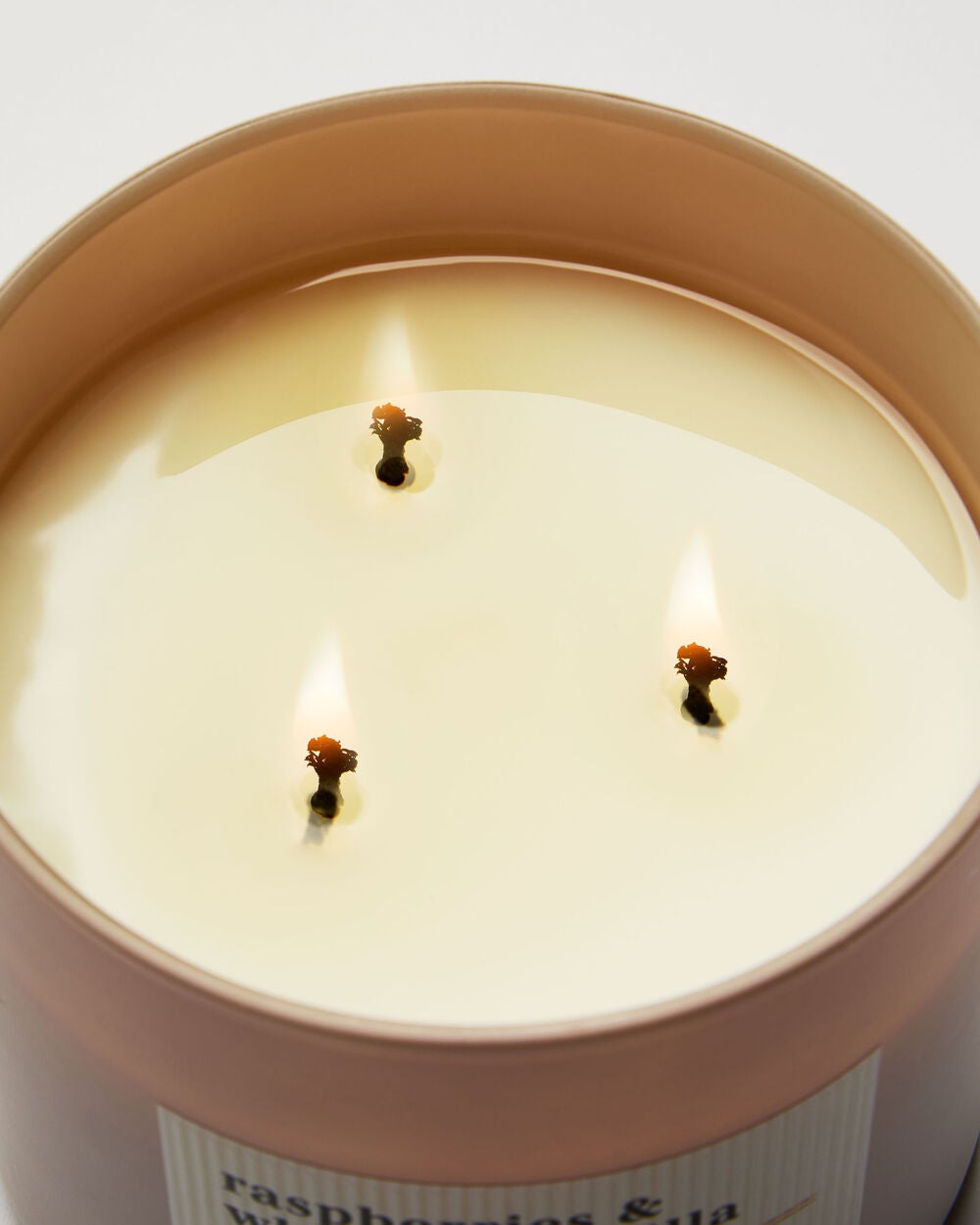 Raspberries & Whipped Vanilla 3-Wick Candle - Image 5
