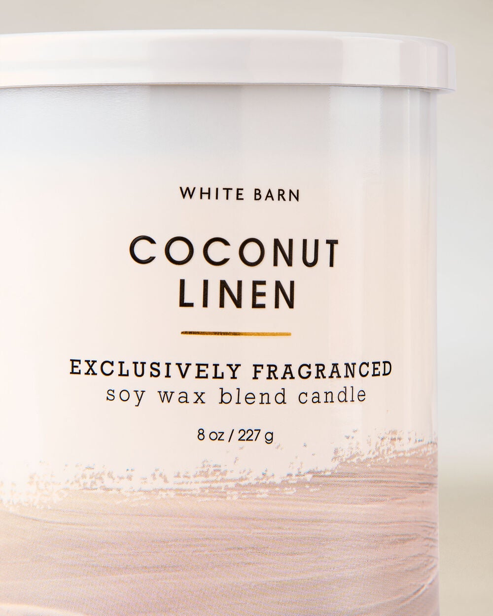 Coconut Linen Single Wick Candle - Image 2
