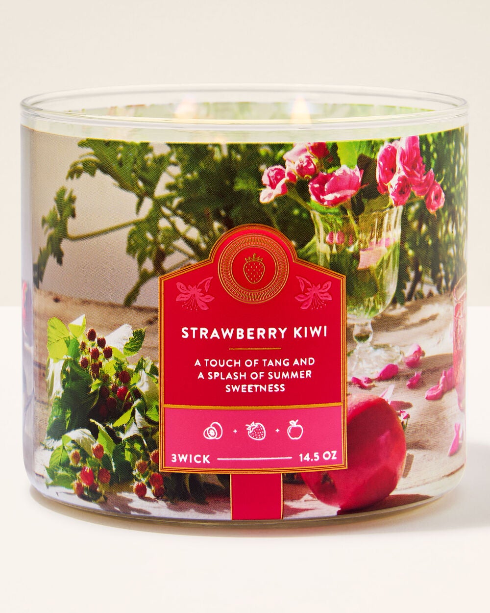 Strawberry Kiwi 3-Wick Candle - Image 2