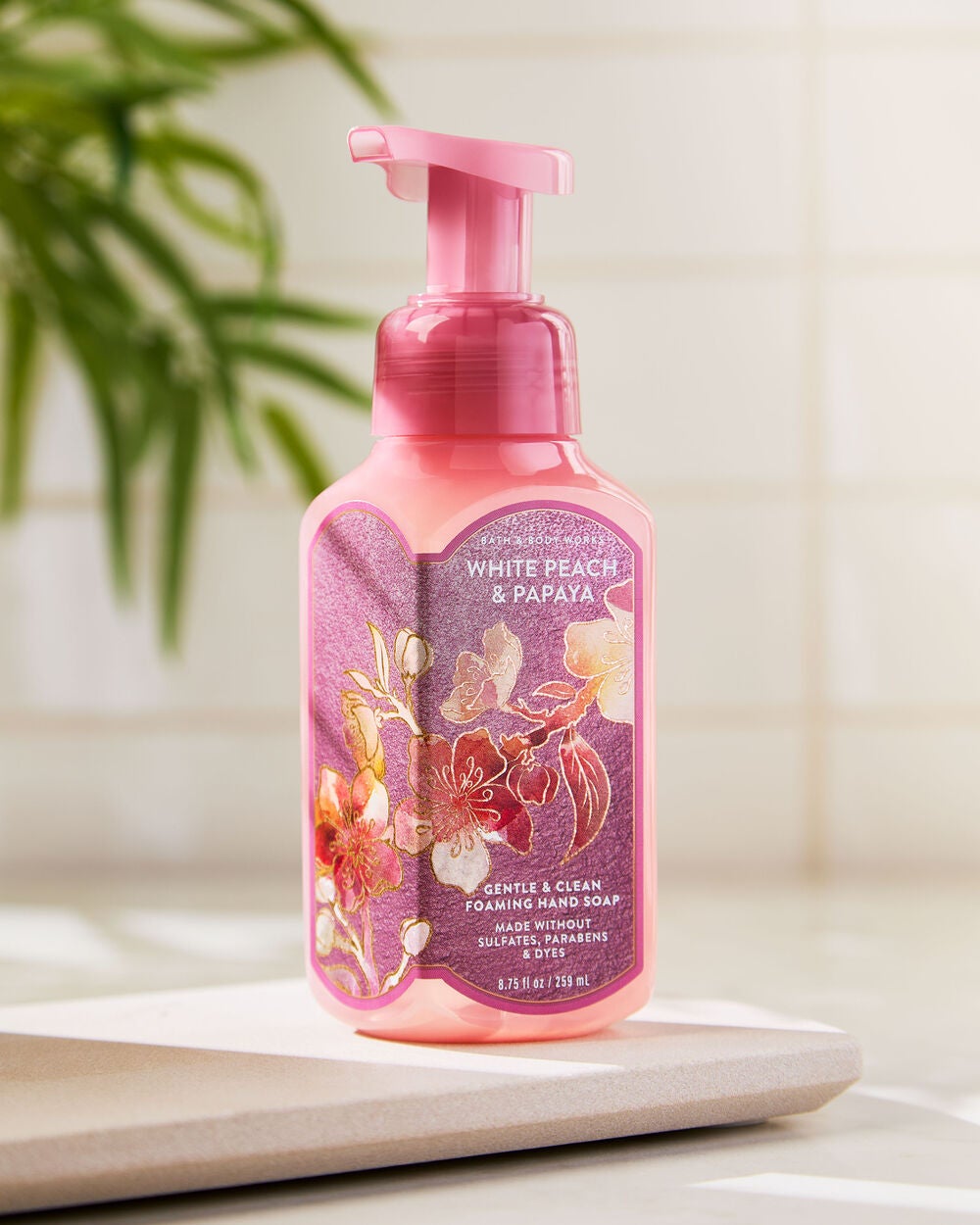 White Peach & Papaya Gentle & Clean Foaming Hand Soap - Image 6