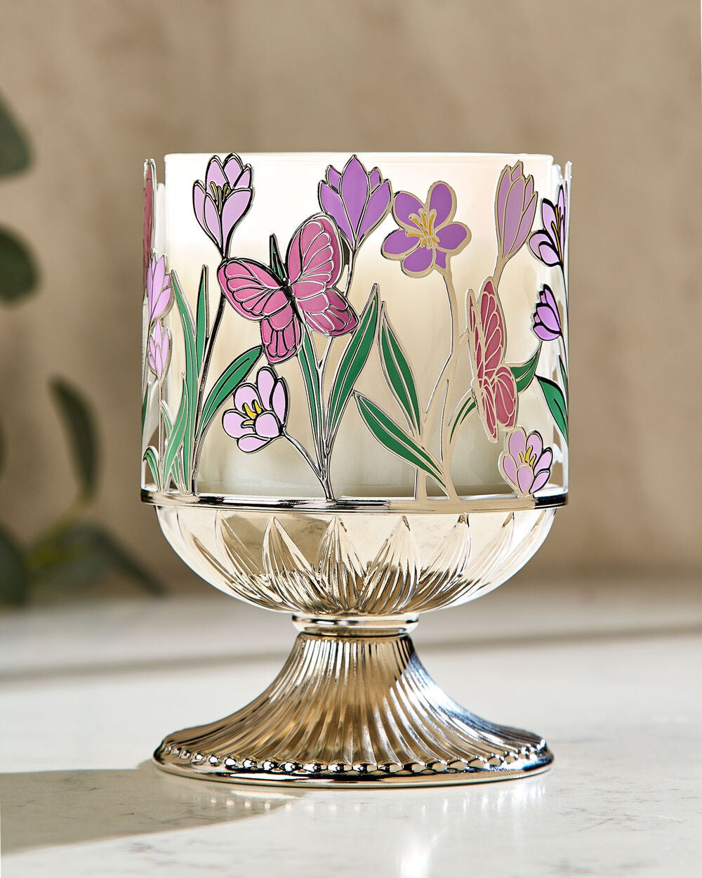 Butterfly 3-Wick Candle Holder - Image 2