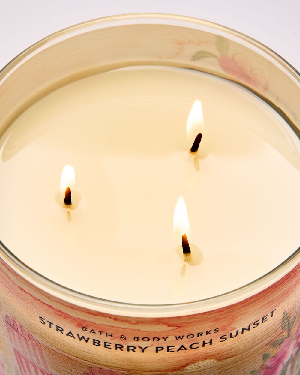 Strawberry Peach Sunset 3-Wick Candle - Image 5