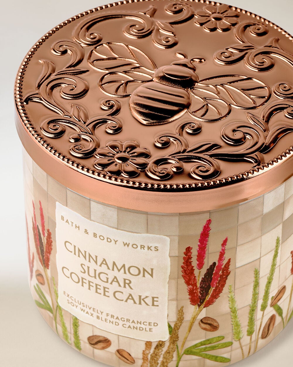 Cinnamon Sugar Coffee Cake 3-Wick Candle - Image 2