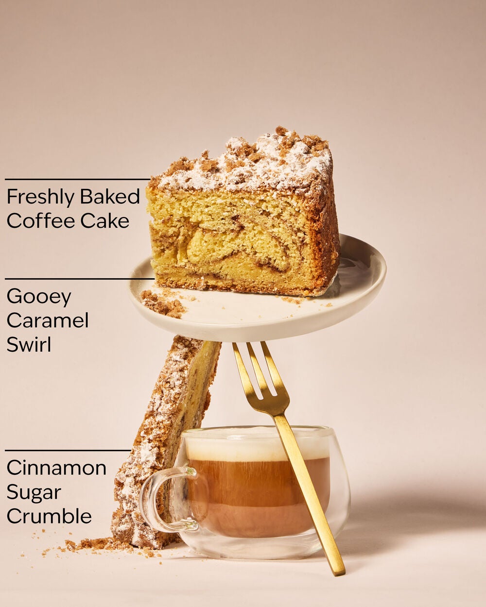 Cinnamon Sugar Coffee Cake 3-Wick Candle - Image 3