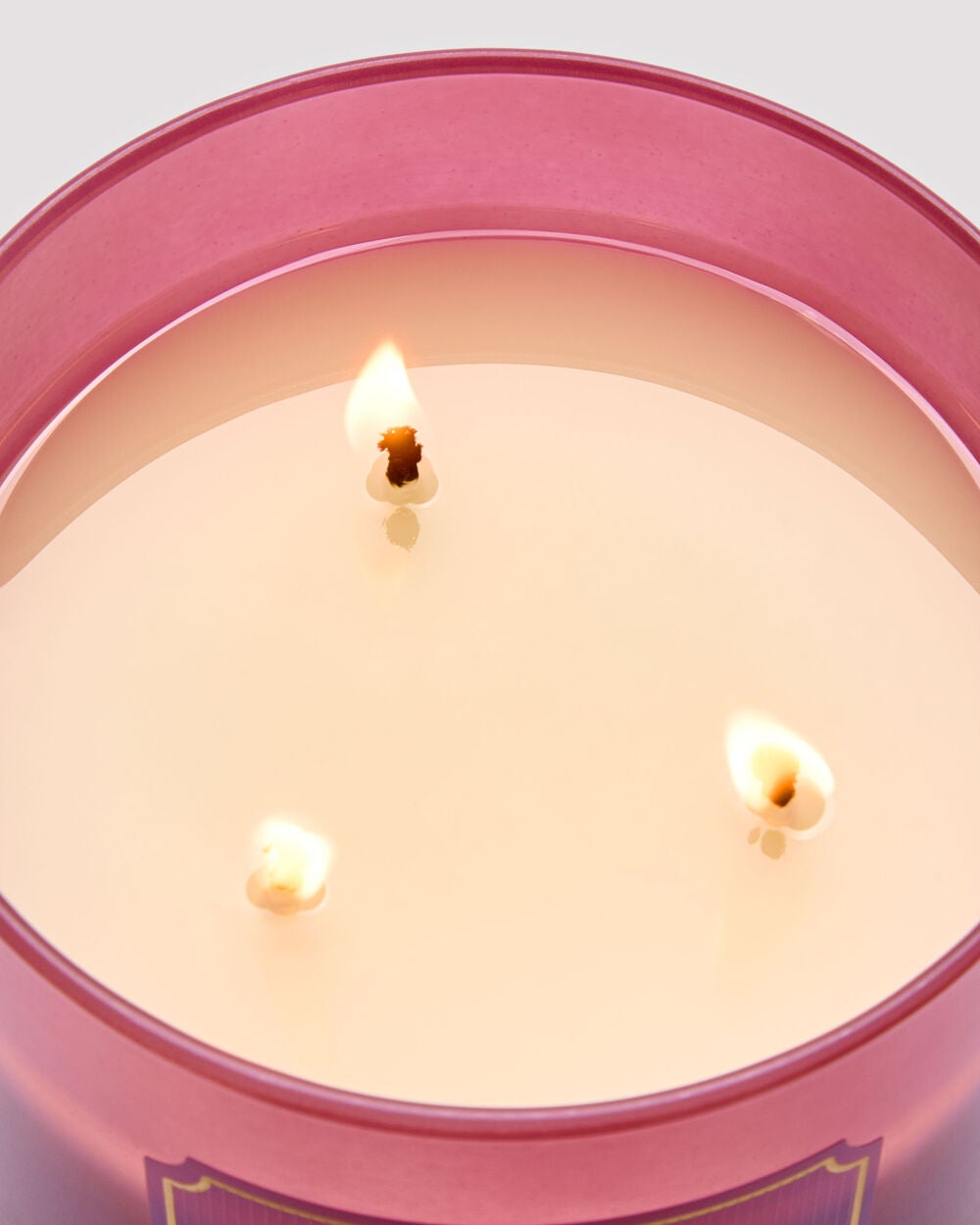 Pink Lilac & Vanilla 3-Wick Candle - Image 5