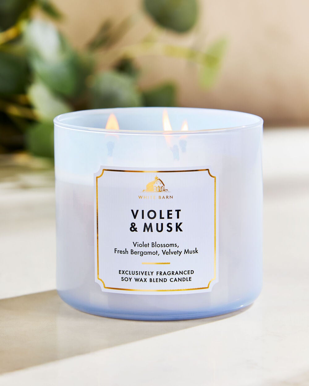 Violet & Musk 3-Wick Candle - Image 6