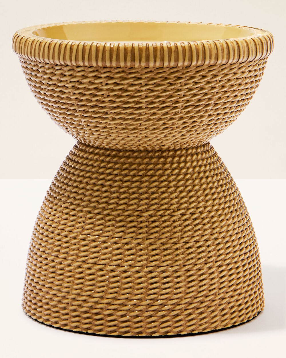 Woven Pedestal 3-Wick Candle Holder - Image 3