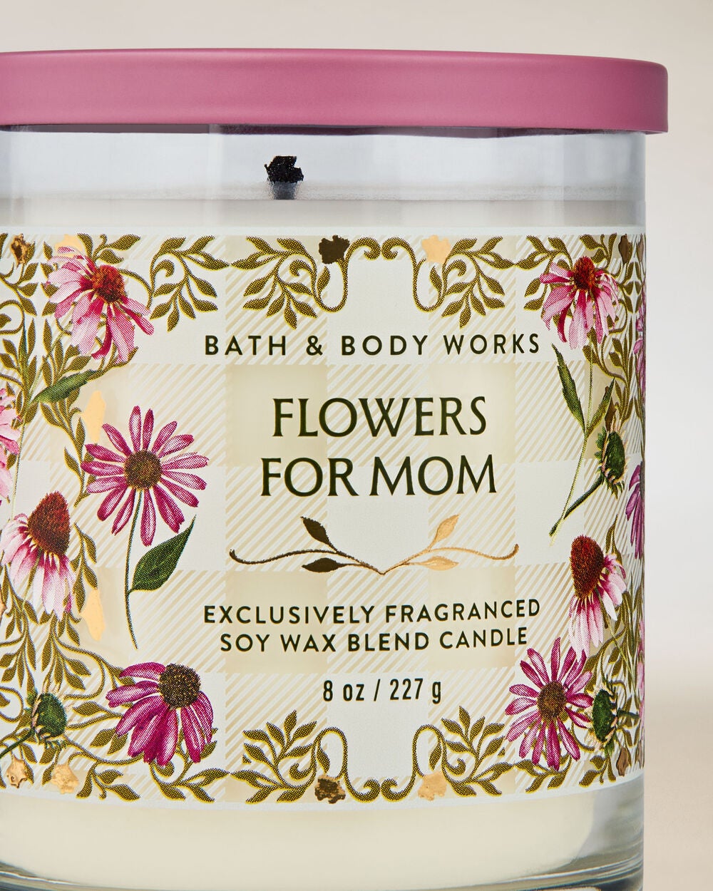 Flowers For Mom Single Wick Candle - Image 2