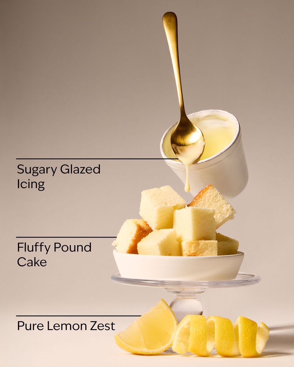 Iced Lemon Pound Cake Single Wick Candle - Image 3