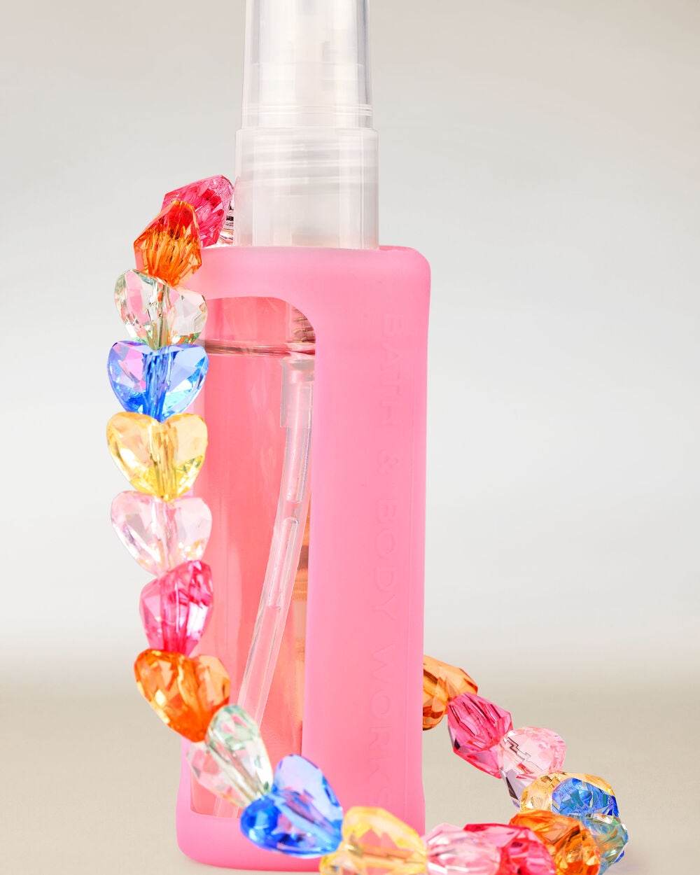 Pink Wristlet Hand Sanitizer Spray Holder - Image 2