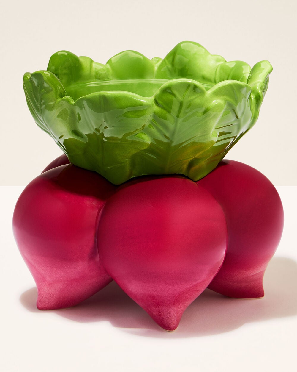 Beet Pedestal 3-Wick Candle Holder - Image 2