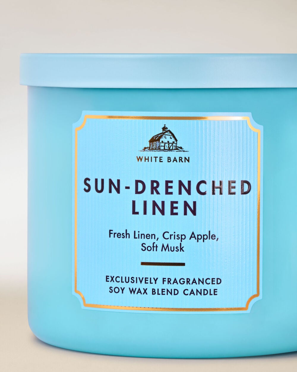 Sun-Drenched Linen 3-Wick Candle - Image 2